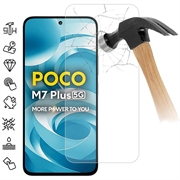 Xiaomi Poco M7 Plus Panssarilasi - 9H - Case Friendly - läpinäkyvää
