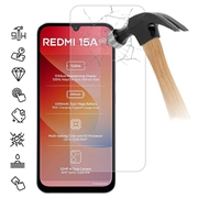 Xiaomi Redmi 15a Panssarilasi - 9H - Case Friendly - läpinäkyvää