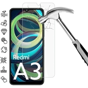 Xiaomi Redmi A3 Panssarilasi - 9H - Case Friendly - Läpinäkyvä