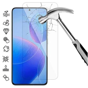 Xiaomi Redmi K80/K80 Pro/Poco F7 Ultra/Poco F7 Pro Temperoitu Panssarilasi - 9H - Case Friendly - Läpinäkyvä
