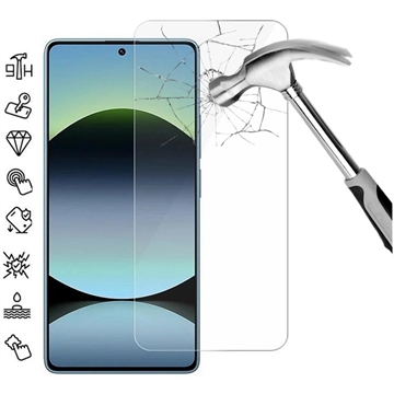 Xiaomi Redmi Note 14S karkaistua lasia näytönsuoja - 9H - Case Friendly - läpinäkyvää