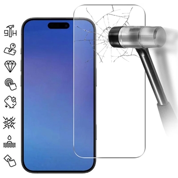 iPhone 17 Air Panssarilasi - 9H - Case Friendly - läpinäkyvää
