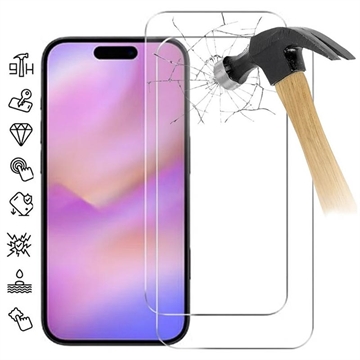 iPhone 17 Pro Max suojalasi - 9H - Case Friendly - 2 Kpl. - läpinäkyvää
