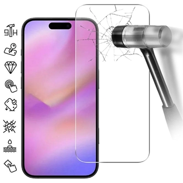 iPhone 17 Pro Max Panssarilasi - 9H - Case Friendly - läpinäkyvää