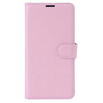 Sony Xperia XA1 Ultra Kuvioitu Lompakkokotelo - Pinkki