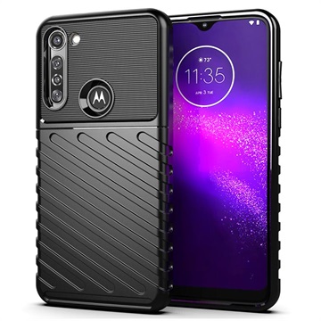 Thunder Series Motorola Moto G8 Power TPU suojakotelo - musta