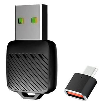 Pieni langaton USB CarPlay & Android Auto -sovitin