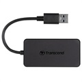 Transcend HUB2 USB 3.1 Gen 1 Hubi - USB-A - Musta