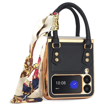 Trendy Handbag Series Samsung Galaxy Z Flip4 Kotelo - Musta