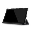 Huawei Mediapad M5 lite Tri-Fold Folio-kotelo - Musta