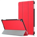 Huawei Mediapad M5 lite Tri-Fold Folio-kotelo - Punainen