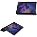 Samsung Galaxy Tab A8 10.5 (2021) Tri-Fold Folio-kotelo (Avoin pakkaus - Tyydyttävä) - Musta