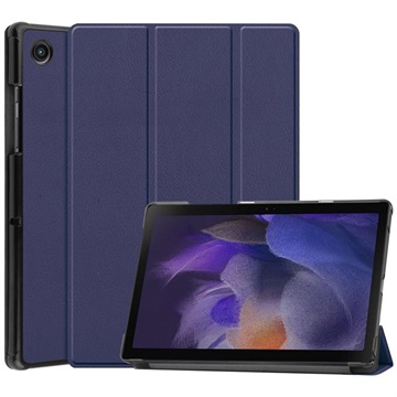 Samsung Galaxy Tab A8 10.5 (2021) Tri-Fold Folio-kotelo - Tummansininen