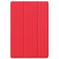 Samsung Galaxy Tab A8 10.5 (2021) Tri-Fold Folio-kotelo - Punainen