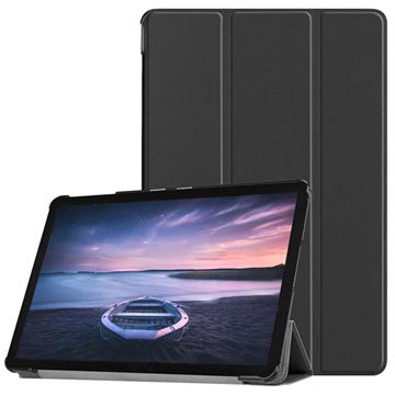 Samsung Galaxy Tab S4 Tri-Fold Smart Lompakkokotelo - Musta