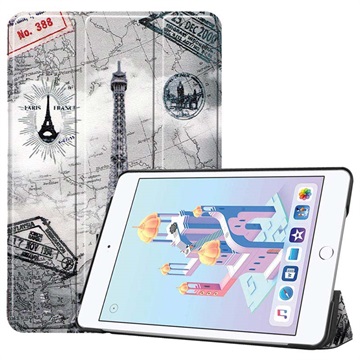 Tri-Fold Smart iPad Mini (2019) Lompakkokotelo - Eiffel Torni