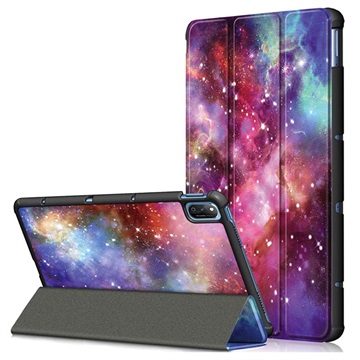 Tri-Fold Sarja Honor Tablet V7 Läppäkotelo - Galaksi