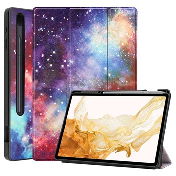 Samsung Galaxy Tab S7+/S8+ Tri-Fold Lompakkokotelo