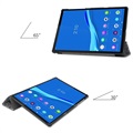 Tri-Fold Sarja Lenovo Tab M10 FHD Plus Lompakkokotelo - Eiffel Torni