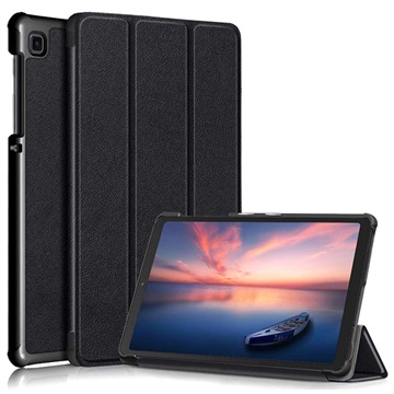 Tri-Fold Samsung Galaxy Tab A7 Lite Lompakkokotelo - Musta