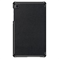 Tri-Fold Samsung Galaxy Tab A7 Lite Lompakkokotelo - Musta