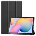 Tri-Fold Sarja Samsung Galaxy Tab S6 Lite Läppäkotelo - Musta