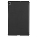 Tri-Fold Sarja Samsung Galaxy Tab S6 Lite 2020/2022 Lompakkokotelo - Musta