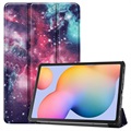 Tri-Fold Sarja Samsung Galaxy Tab S6 Lite 2020/2022 Läppäkotelo - Galaksi