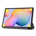 Tri-Fold Sarja Samsung Galaxy Tab S6 Lite 2020/2022 Lompakkokotelo - Harmaa