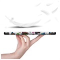 Tri-Fold Sarjan Lenovo Tab M10 HD Gen 2 Smart Läppäkotelo - Perhoset / Kukat