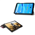 Tri-Fold Series Lenovo Tab M7 Folio Kotelo - Perhoset / Kukat