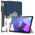 Tri-Fold Smart Samsung Galaxy Tab S8 Läppäkotelo - Galaksi