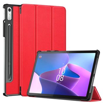 Tri-Fold Smart Lenovo Tab P11 Pro Gen 2 Lompakkokotelo - Punainen