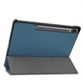 Samsung Galaxy Tab S7+/S8+ Tri-Fold Lompakkokotelo - Sininen