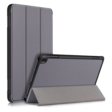 Amazon Fire HD 8 (2020)/8 Plus (2022) Tri-Fold Sarjan Smart Lompakkokotelo - Harmaa