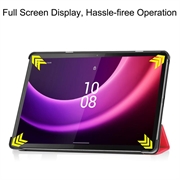 Lenovo Tab P11 Gen 2 Tri-Fold Sarjan Smart Lompakkokotelo - Punainen