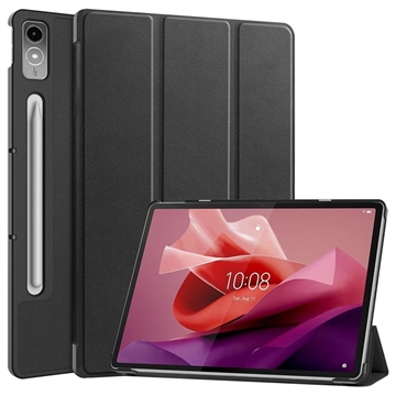 Lenovo Tab P12 Tri-Fold Sarjan Smart Lompakkokotelo - Musta