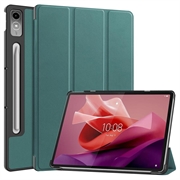 Lenovo Tab P12 Tri-Fold Sarjan Smart Lompakkokotelo - Vihreä