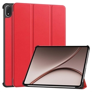 OnePlus Pad 4/Oppo Pad 5 Pro Tri-Fold Series Smart Folio -kotelo - punainen