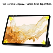 Samsung Galaxy Tab S10+ Tri-Fold Sarjan Smart Lompakkokotelo - Älä koske minuun