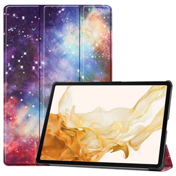 Samsung Galaxy Tab S10+ Tri-Fold Sarjan Smart Lompakkokotelo - Galaksi
