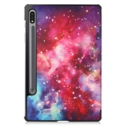 Samsung Galaxy Tab S10+ Tri-Fold Sarjan Smart Lompakkokotelo - Galaksi