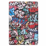 Samsung Galaxy Tab S10+ Tri-Fold Sarjan Smart Lompakkokotelo - Graffiti