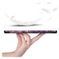 Tri-Fold Sarjan Samsung Galaxy Tab S7 FE Smart Lompakkokotelo - Galaksi