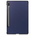 Samsung Galaxy Tab S9 Tri-Fold Sarjan Smart Lompakkokotelo - Sininen