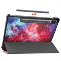 Samsung Galaxy Tab S9 Tri-Fold Sarjan Smart Lompakkokotelo - Galaksi