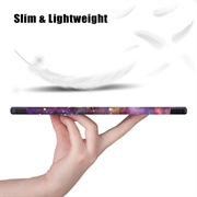 Samsung Galaxy Tab S9+ Tri-Fold Sarjan Smart Lompakkokotelo - Sininen