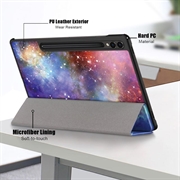 Samsung Galaxy Tab S9+ Tri-Fold Sarjan Smart Lompakkokotelo - Sininen