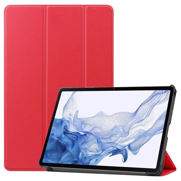 Samsung Galaxy Tab S9 Tri-Fold Sarjan Smart Läppäkotelo - Punainen