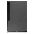 Samsung Galaxy Tab S9 Ultra Tri-Fold Sarjan Smart Lompakkokotelo - Harmaa